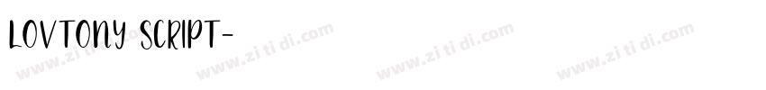 LOVTONY SCRIPT字体转换